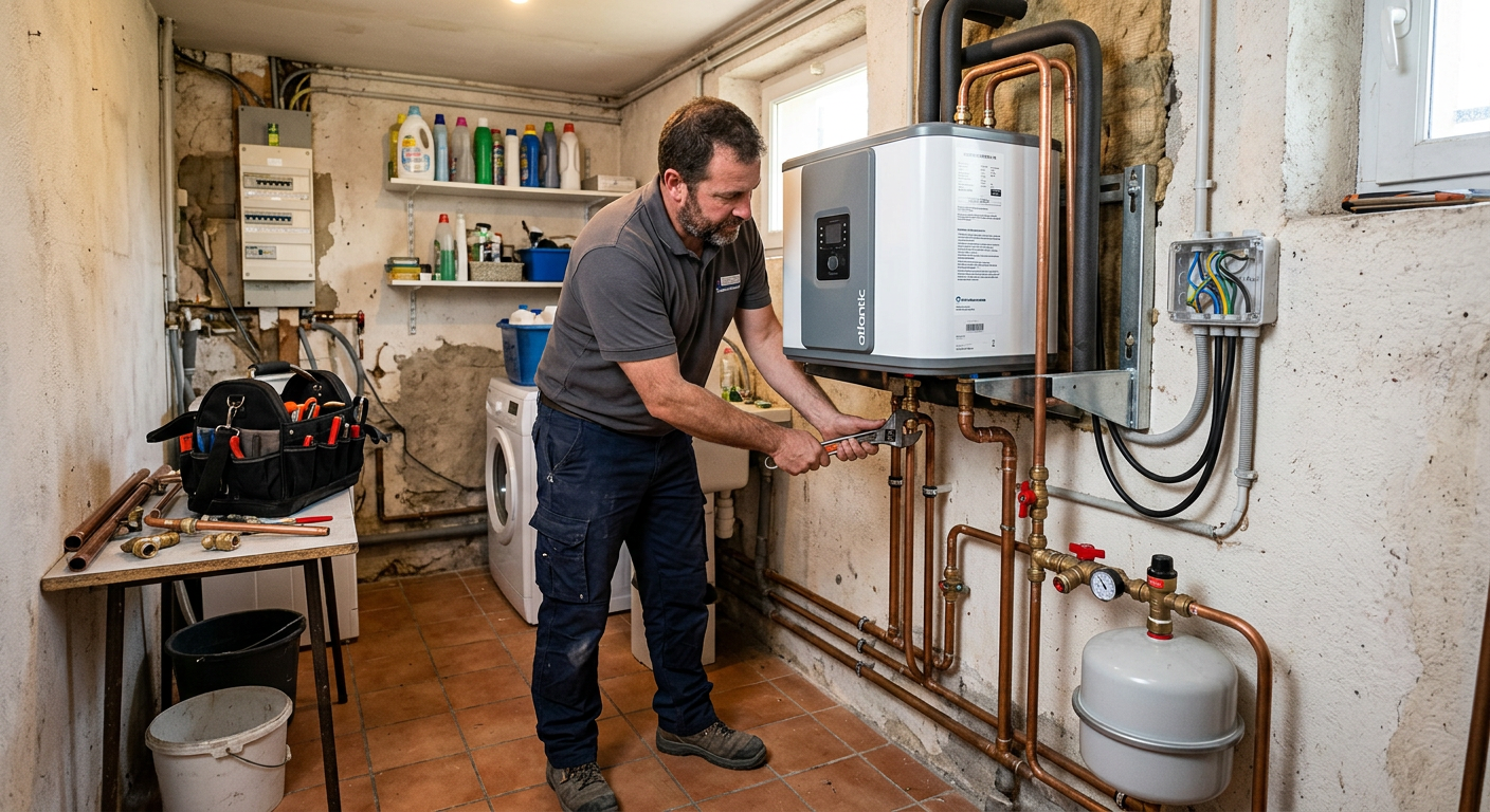 Pose de chauffe-eau thermodynamique par un plombier à Ivry-sur-Seine