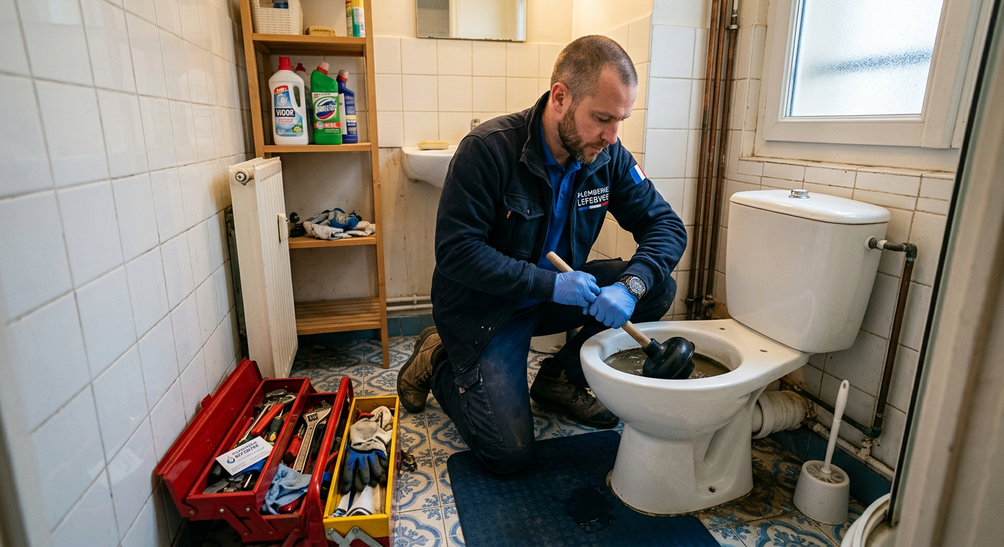 Débouchage WC en urgence par un plombier à Ivry-sur-Seine